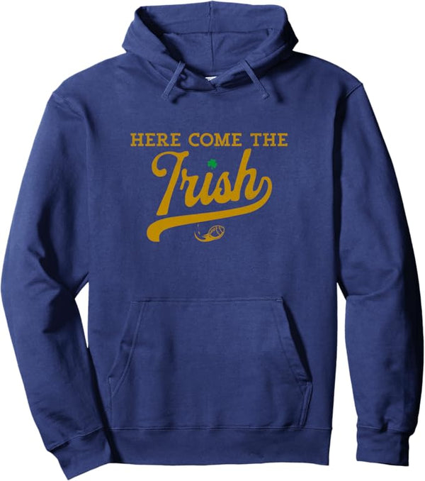 Fighting Irish Football Classic Vintage Design Pullover Hoodie